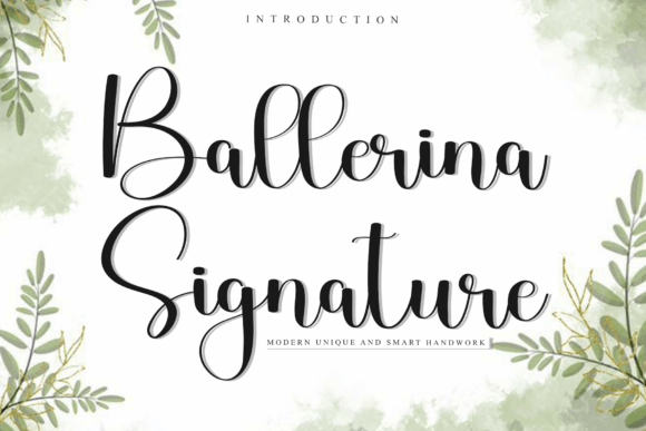 Ballerina Signature: A Font That Adds Grace to Branding