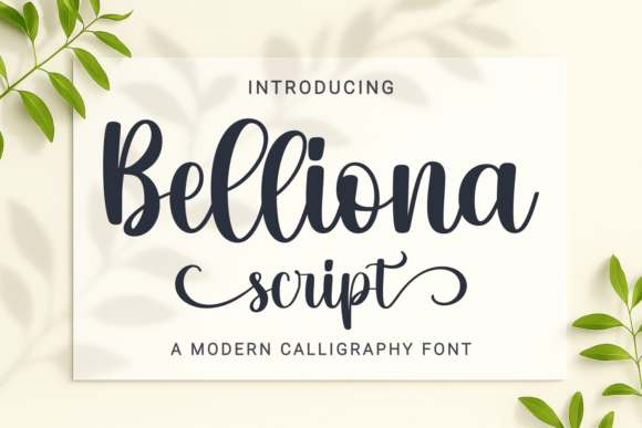 Belliona: A Script Font with Artistic Grace