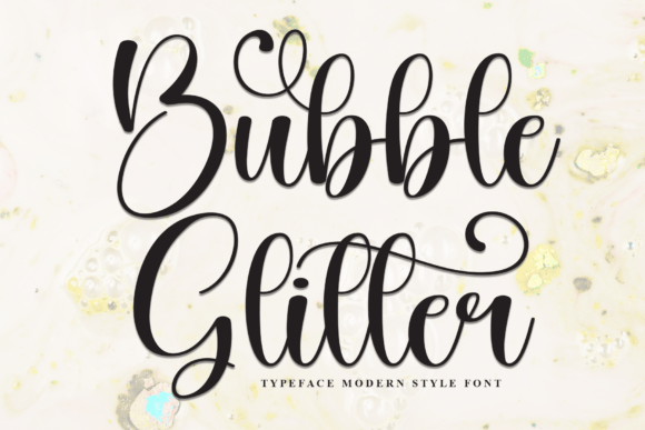 Bubble Glitter Font Review for Web Designers