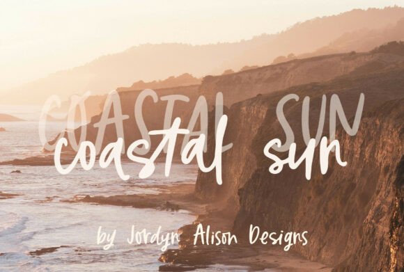 Coastal Sun: A Handwritten Font for Web Design
