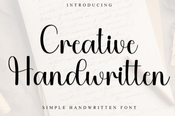 Creative Handwritten: A Festive Script for Editorial Design