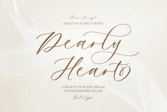 Dearly Heart: A Script Font for Elegant Web Design