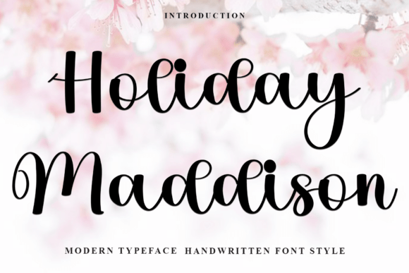 Discover Holiday Maddison: A Script Font for Creative Crafters