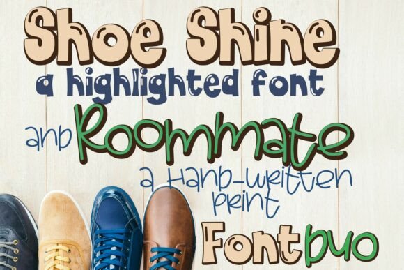 Font Pairing That Works: Shoe Shine and Roommate Duo