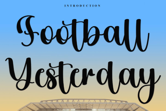 Football Yesterday: A Thoughtful Script Font for Editorial Warmth