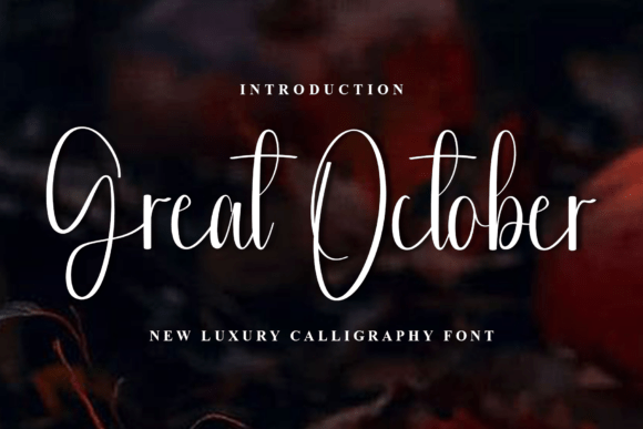 Great October Font: Warm, Friendly Branding for Small Businesses