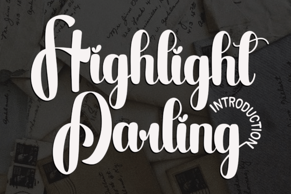 Highlight Darling: A Font That Adds Elegance to Every Craft Project