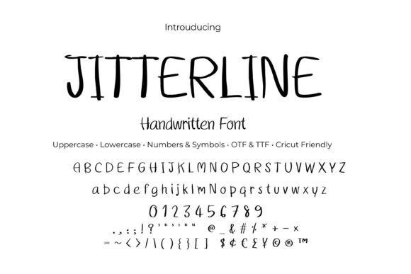 Jitterline: A Font That Breathes Life into Your Handmade Creations