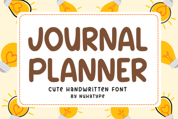 Journal Planner: A Font That Elevates Your Brand
