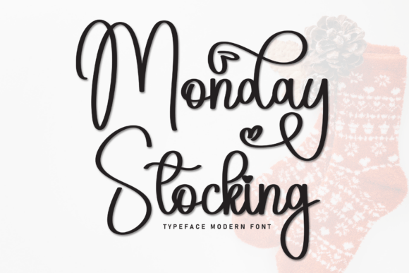 Monday Stocking: A Script Font for Modern Digital Design
