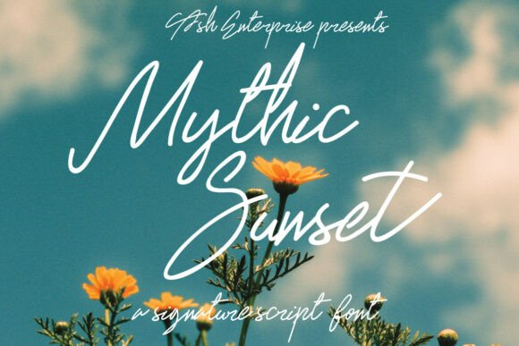 Mythic Sunset: A Font That Speaks in Emotion