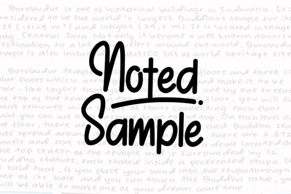 Noted Simple: A Font That Breathes Life Into Handmade Creations