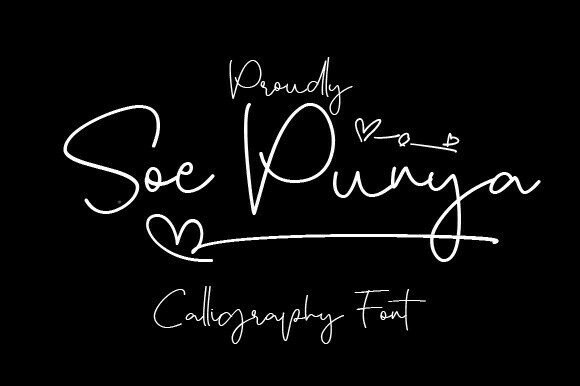 Soe Punya: A Font for Crafting with Heart and Style