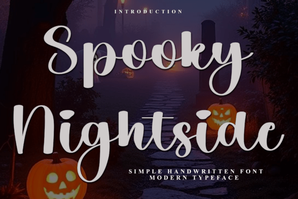 Spooky Nightside: A Font for Creative Web Design