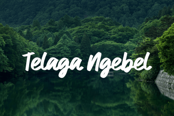Telaga Ngebel: A Script Font for Web Design and Branding