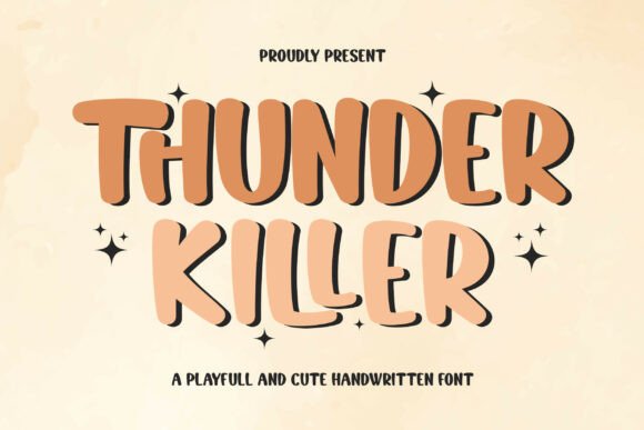 Thunder Killer Font: A Bold Choice for Handmade Creators