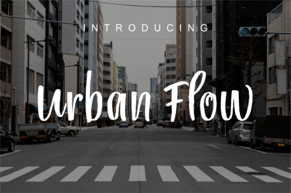 Urban Flow: A Modern Script Font for Web Design