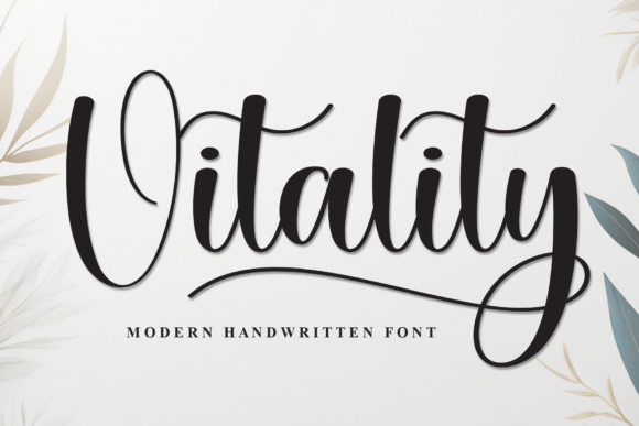 Vitality Script Font for Creative Crafters and Product Makers